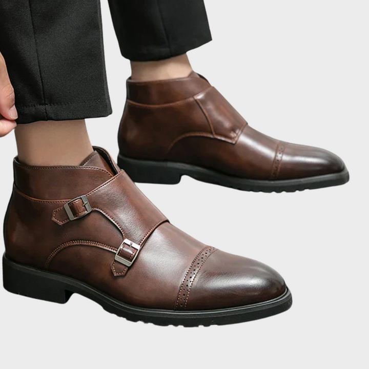 Parker | Kunstläder Doppel-Monk-strap Stiefel