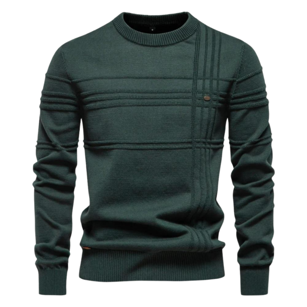 MIRAVO | Eleganter Herrenpullover mit Karodesign