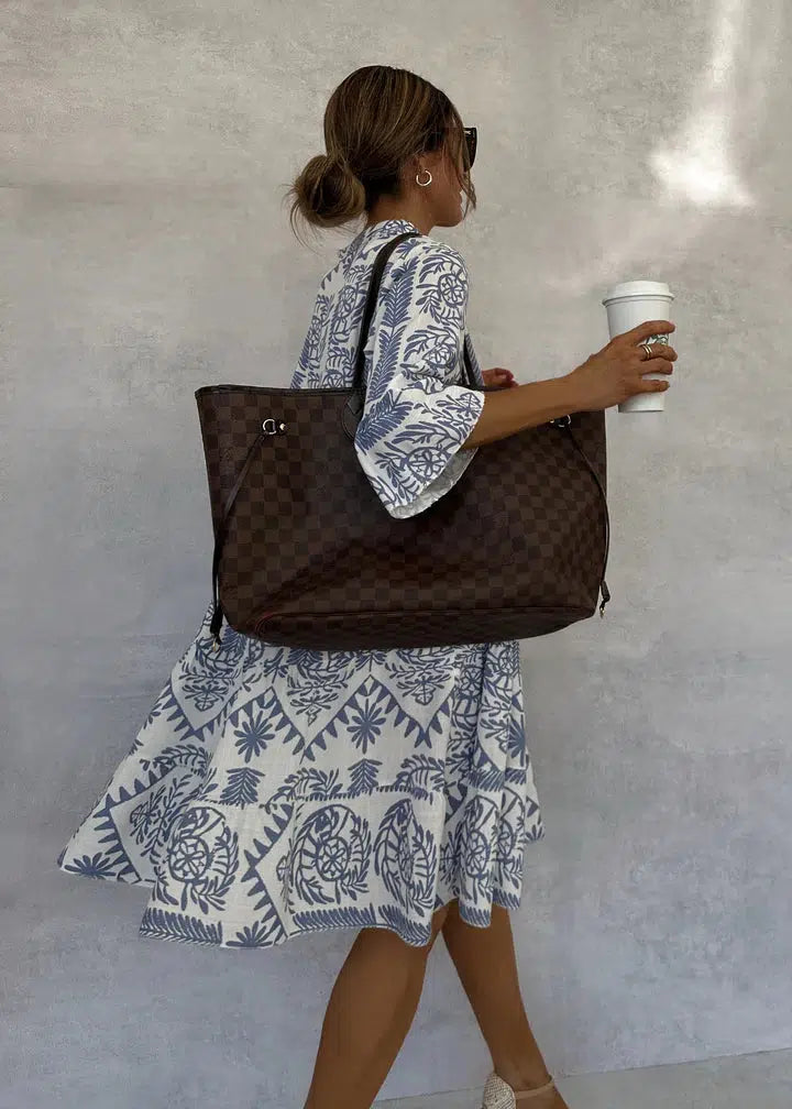 Idalina - Stylisches Bedrucktes Kleid