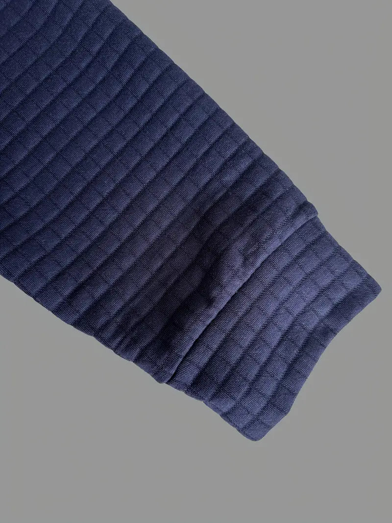 Ephraim - Texturiertes Polohemd mit Taschenärmel