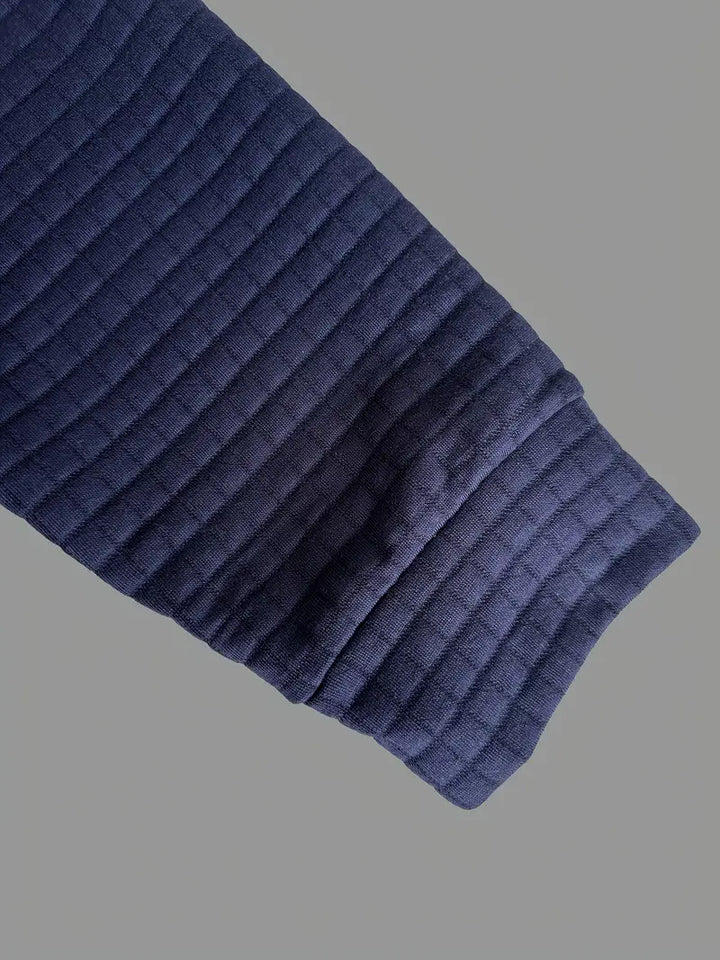 Ephraim - Texturiertes Polohemd mit Taschenärmel