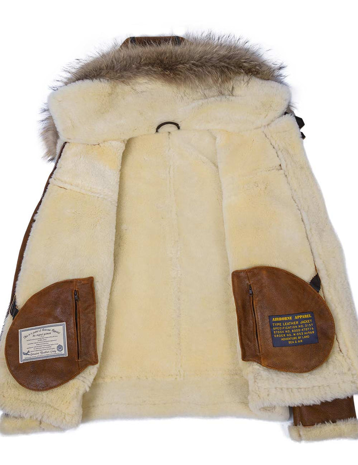 Aron™ | Bomberjacke mit Kunstfellkapuze