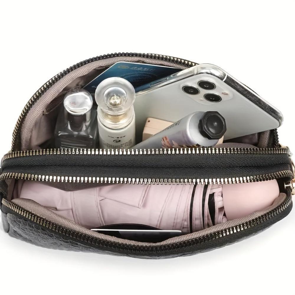 Isabella | Mini Umhängetasche aus Kunstleder in Krokodiloptik