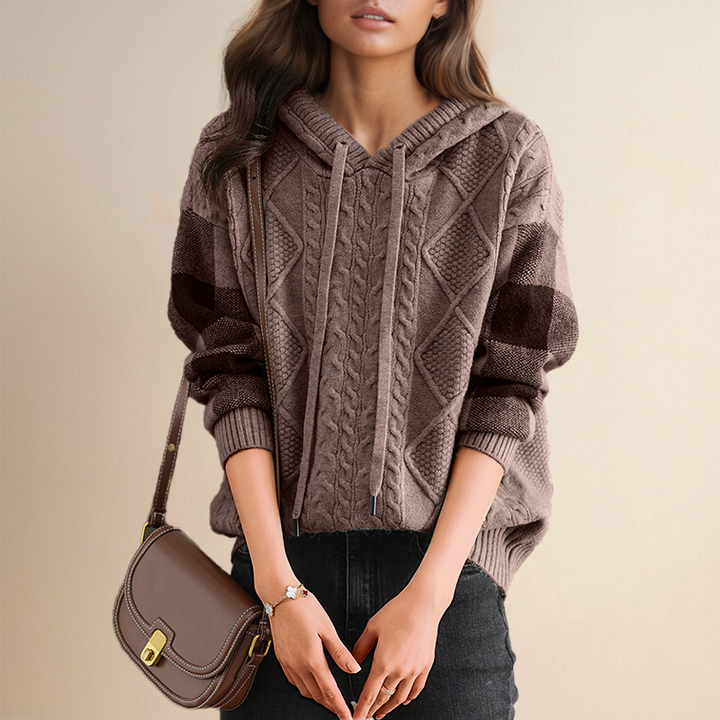 Leonie | Jacquard Kapuzenpullover