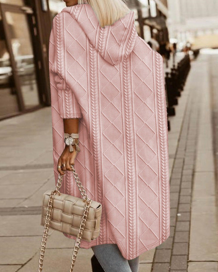 Mona Lisa - Langer Cardigan mit Kapuze