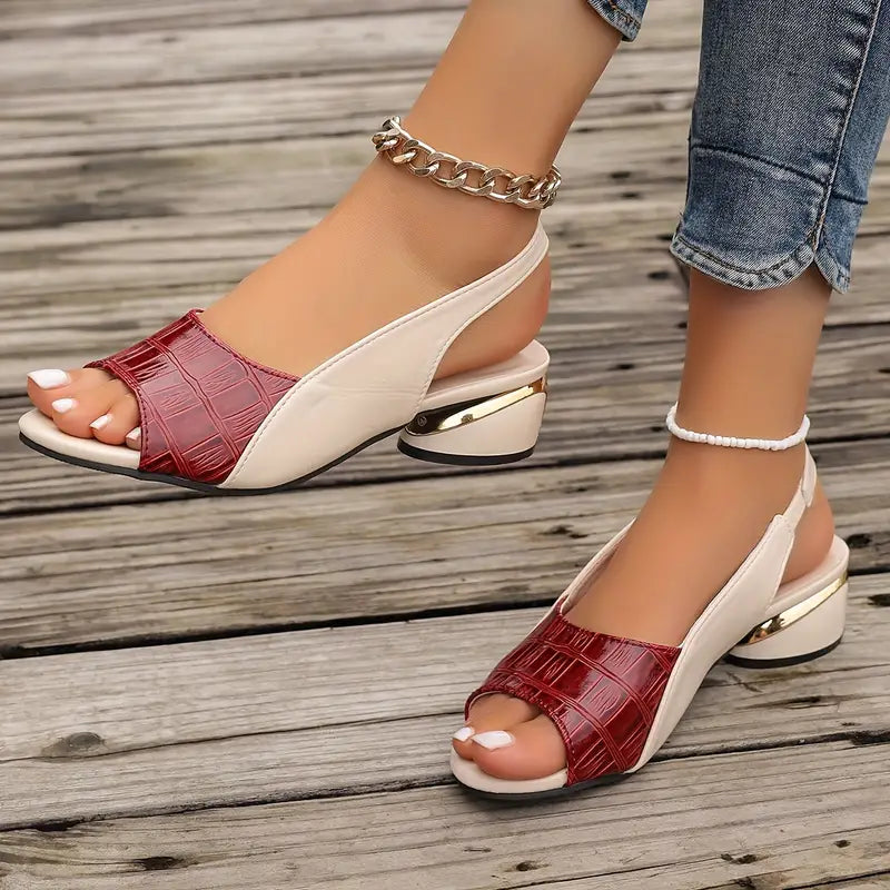 Whitney™ | Orthopädische Elegante Leder Sandalen