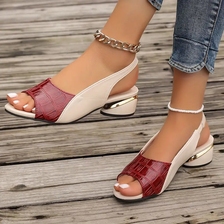 Whitney™ | Orthopädische Elegante Leder Sandalen