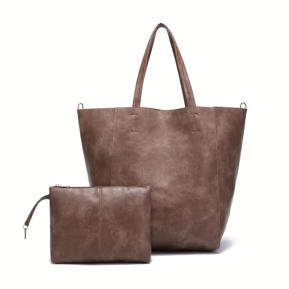 Renee | Große Kapazitäts-Tote-Tasche Retro-Softness