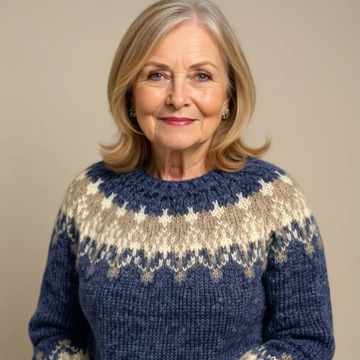 Samantha | Vintage Isländischer Pullover