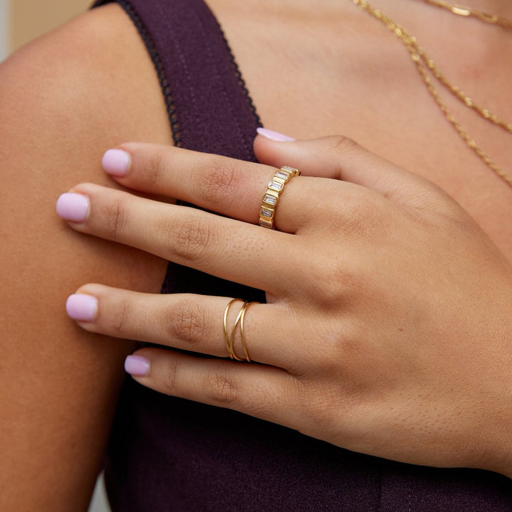 Bague Gigi en cristal carré