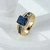 Blue Gold Ring