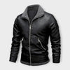 Elegante Jacke aus Leder und Fleece