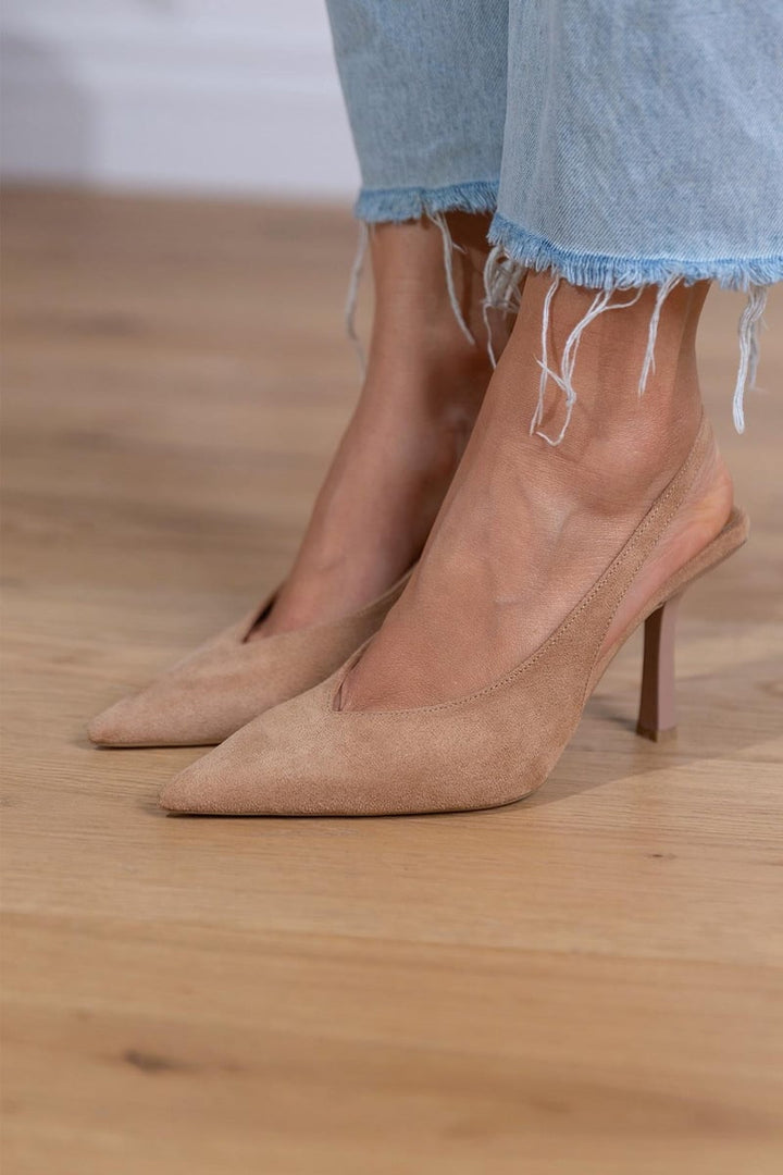 Claudia™ | Elegante nude Slingback-Schuhe