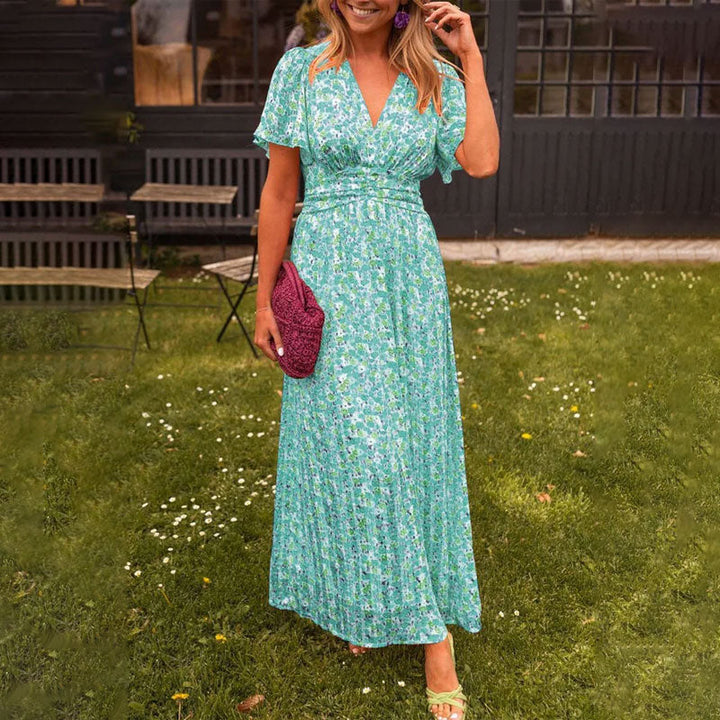 Amelia™ - Elegantes Floral Maxi Kleid