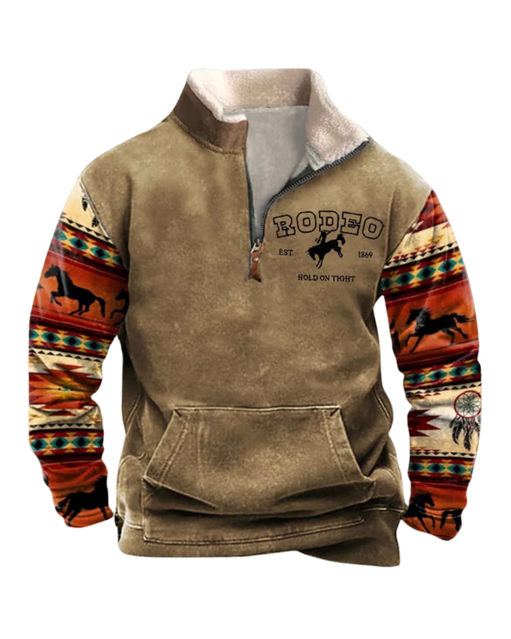 Rodeo - Retro Zip-Pullover