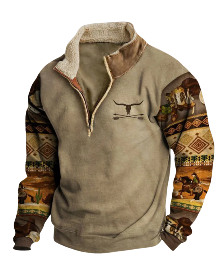 Leon - Vintage Zip Pullover